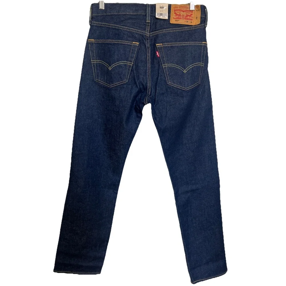 NWT Men's‎ Levi's 501 Button Fly Original Fit Straight Leg Dark Wash W28 x L30